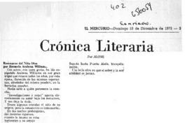 Crónica literaria  [artículo] Alone.