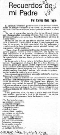 Recuerdos de mi padre