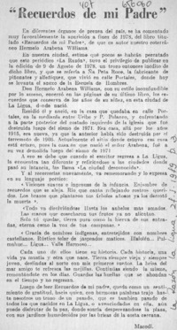 "Recuerdos de mi padre"  [artículo] Macodí.