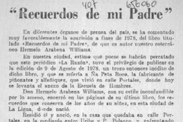 "Recuerdos de mi padre"  [artículo] Macodí.