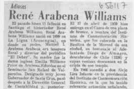 René Arabne Williams.