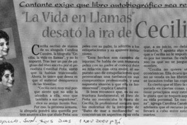 "La Vida en llamas" desató la ira de Cecilia  [artículo]