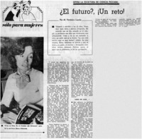 El futuro?, ¡un reto!