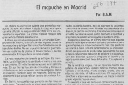 El mapuche en Madrid