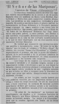 El señor de las mariposas  [artículo] Gonzalo Drago.