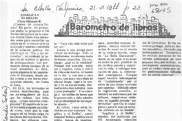 Barómetro de libros  [artículo] Claudio Solar.