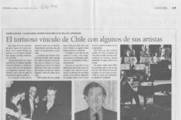 El Tortuoso vínculo de Chile con algunos de sus artistas.