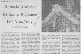 Hermelo Arabena Williams: Romances del niño Dios