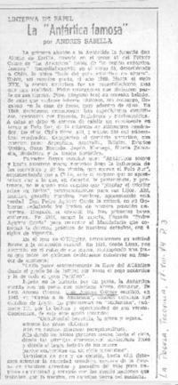 La Antártica famosa