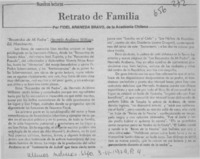 Retrato de familia.  [artículo] Fidel Araneda Bravo.