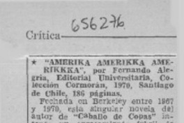 Amerika, Amerikka, Amerikkka  [artículo]