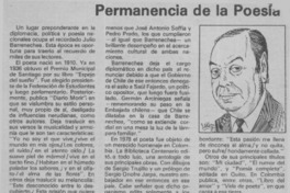 Permanencia de la poesía.  [artículo]