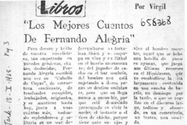 Los Mejores cuentos de Fernando Alegría  [artículo] Virgil.
