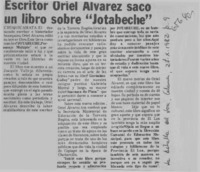 Escritor Oriel Alvarez sacó un libro sobre "Jotabeche".  [artículo]
