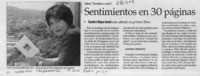 Sentimientos en 30 páginas.  [artículo]