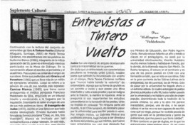 Entrevistas a tintero vuelto