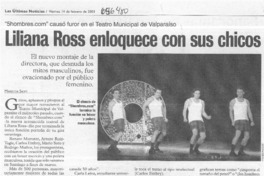 Liliana Ross enloquece con sus chicos  [artículo] Marietta Santí.