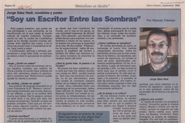 Jorge Sáez Hadi, novelista y poeta