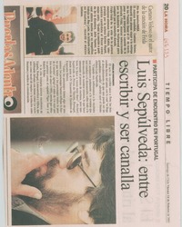 Luis Sepúlveda: entre escribir y ser canalla