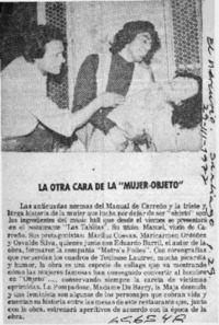 La otra cara de la "mujer-objeto".  [artículo]