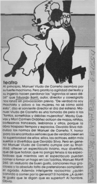 Teatro.  [artículo]