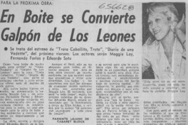 En boite se convierte galpón de Los Leones.  [artículo]