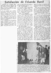 Satisfacción de Eduardo Barril.  [artículo]