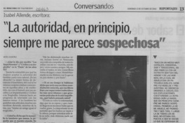 La autoridad, en principio, siempre me parece sospechosa