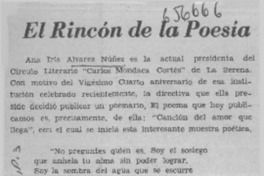 El rincón de la poesía.  [artículo]