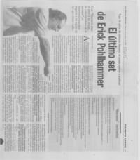 El último set de Erick Pohlhammer