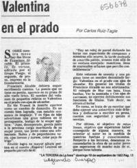 Valentina en el prado  [artículo] Carlos Ruiz-Tagle.