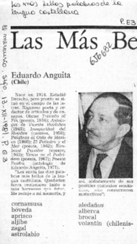 Las más bellas palabras de la lengua castellana.  [artículo]