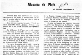 Atacama de plata  [artículo] Tussel Caballero I.