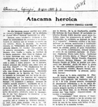 Atacama heroica  [artículo] Andrés Sabella Galvez.