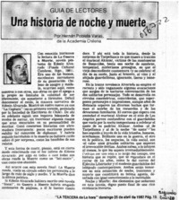 Una historia de noche y muerte  [artículo] Hernán Poblete Varas.