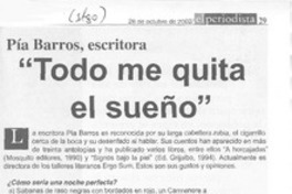 Todo me quita el sueño