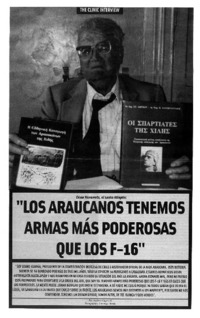 Los araucanos tenemos armas más poderosas que los F-16