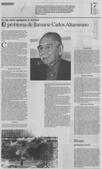 El problema de llamarse Carlos Altamirano