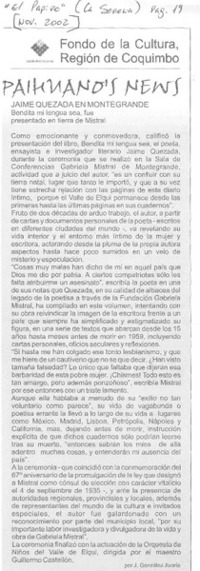 Jaime Quezada en Montealegre