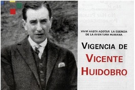 Vigencia de Vicente Huidobro