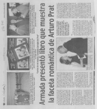 Armada presentó libro que muestra la faceta romántica de Arturo Prat.