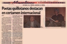 Poetas quillotanos destacan en certamen internacional.