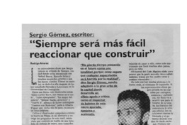 Siempre será más fácil reacionar que construir