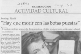 Hay que morir con las botas puestas