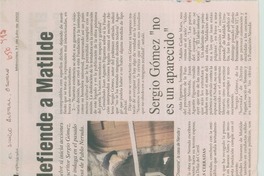 Fundación Neruda defiende a Matilde.