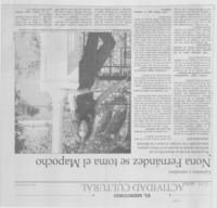 Nona Fernández se toma el Mapocho