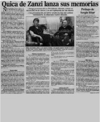 Quica de Zanzi lanza sus memorias