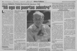 Mi ego es puertas adentro