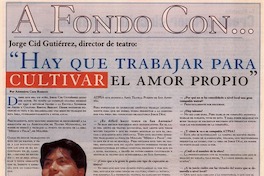 Hay que trabajar para cultivar el amor propio
