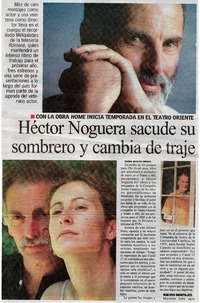 Héctor Noguera sacude su sombrero y cambia de traje.